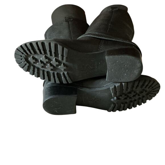 DVF Diane von Furstenberg Safari Moto Mid-Calf Black Boots Size 7.5 - Picture 6 of 8